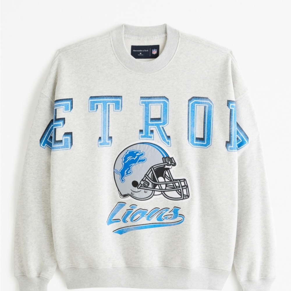 Men’s Detroit lions graphic crew neck sweatshirt